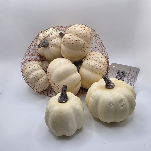 White Decorative Pumpkin Set - Picture 2 of 5